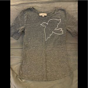 Ann Taylor Loft Dove Shirt XXS